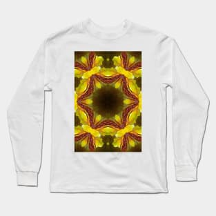 Canna Lilies - Kaleidoscope Effect Long Sleeve T-Shirt